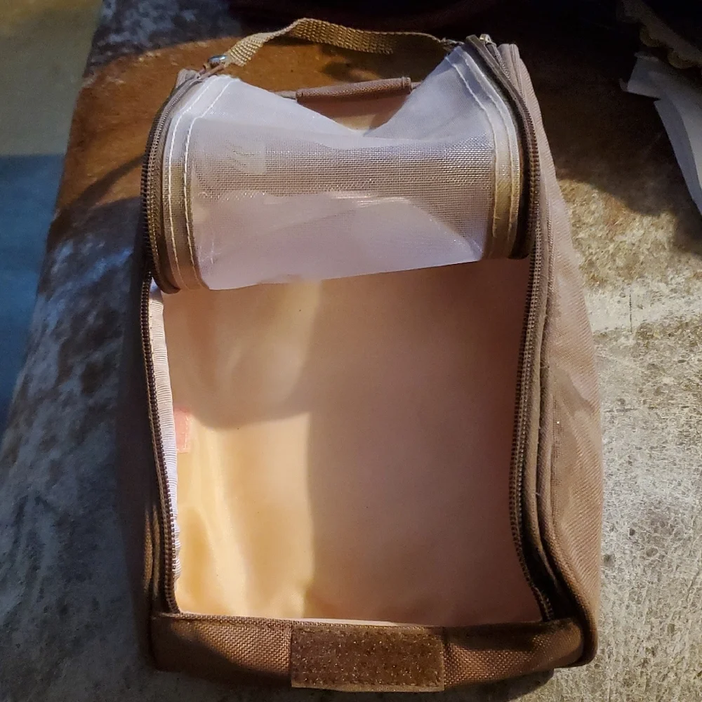 Creative Memories Tan and Pink Organizer Bag